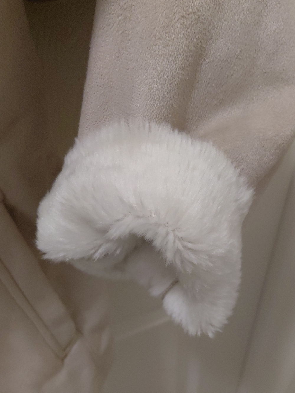 Sonoma Cream Double-Breasted Hooded Coat - Picture 6 of 8